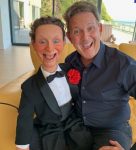 John with the puppet made in his likeness