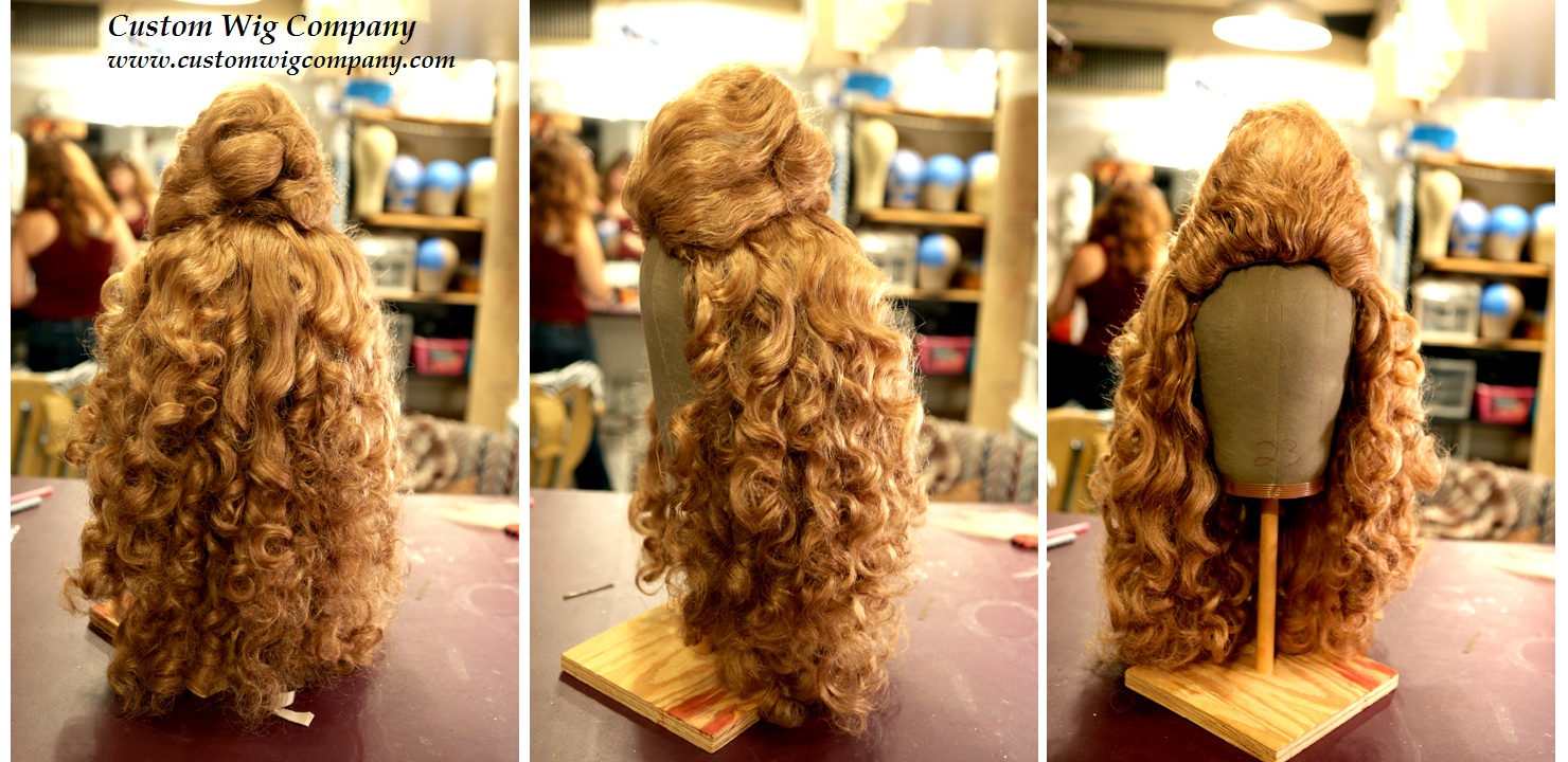 Hard front, human hair wig for a Restoration comedy