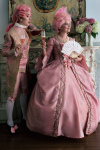Custom PInk Carnival Wigs