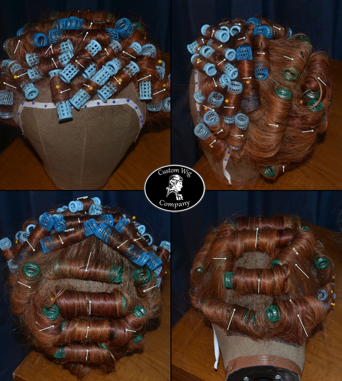 Pictorial Guide to Rollers - Elizabethan Hair Style - Custom Wig Company