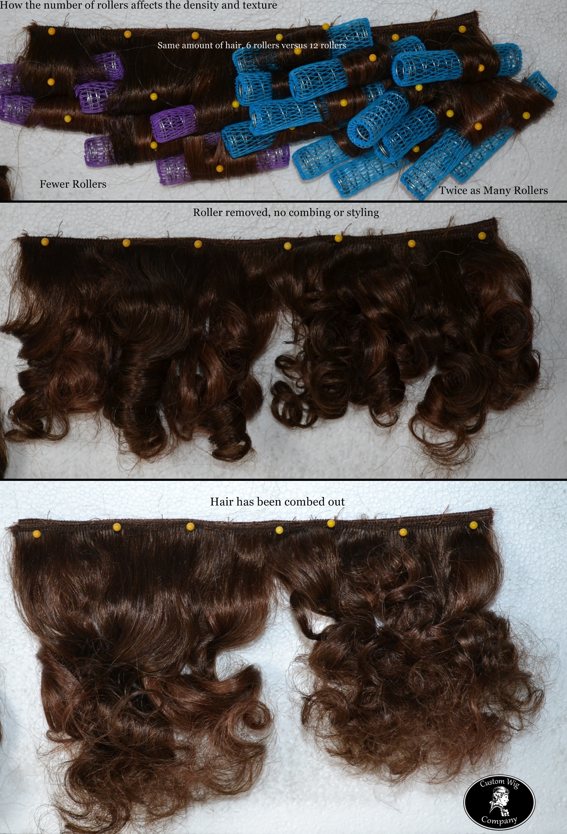 Styling Wigs with Rollers, Part 1 - Why, What size, how many and which way?  - Custom Wig Company