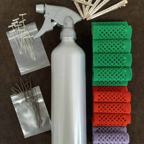 Wig Styling Kit featuring rollers and other tools
