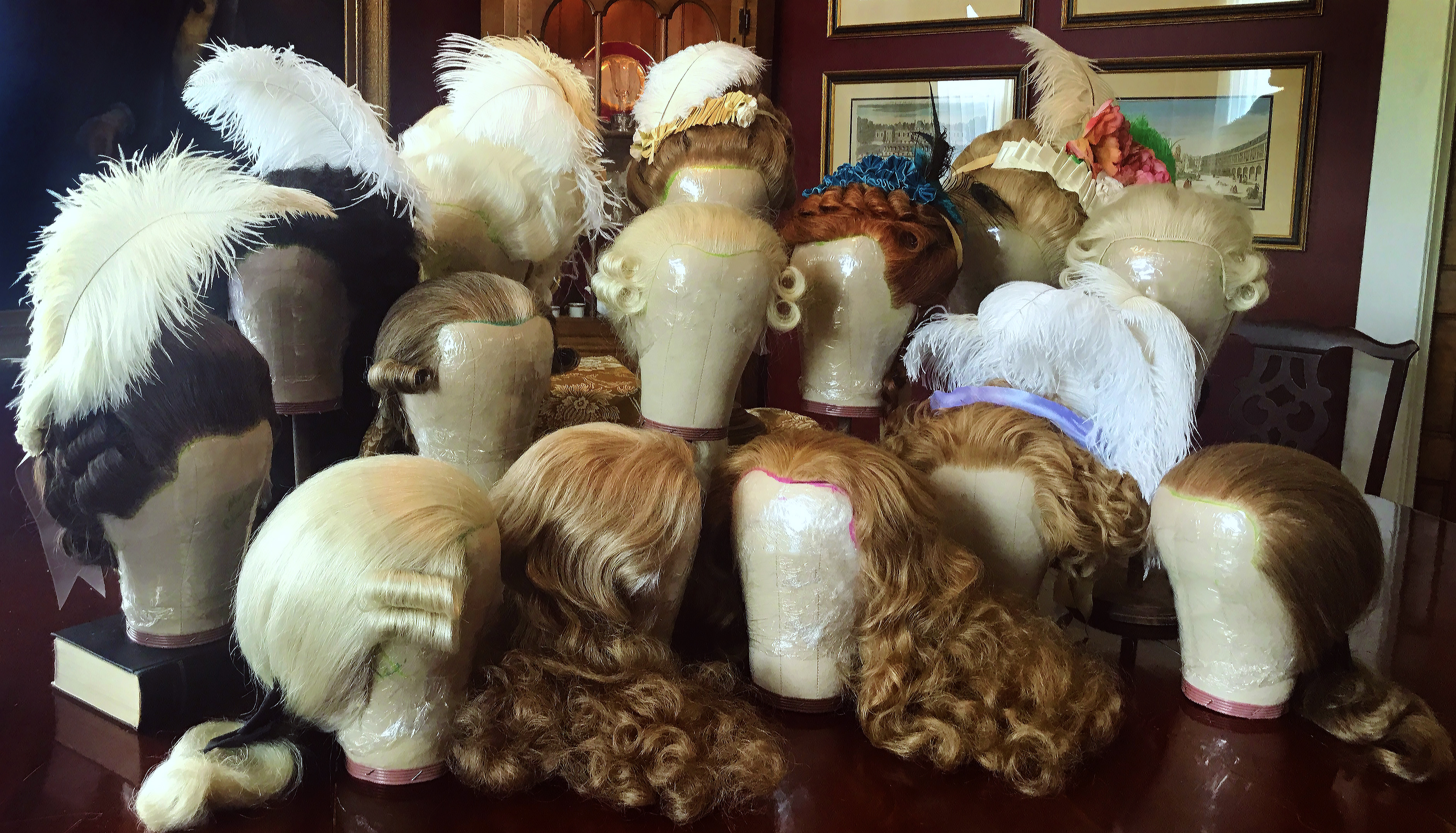 custom 18th century wigs for the masked ball
