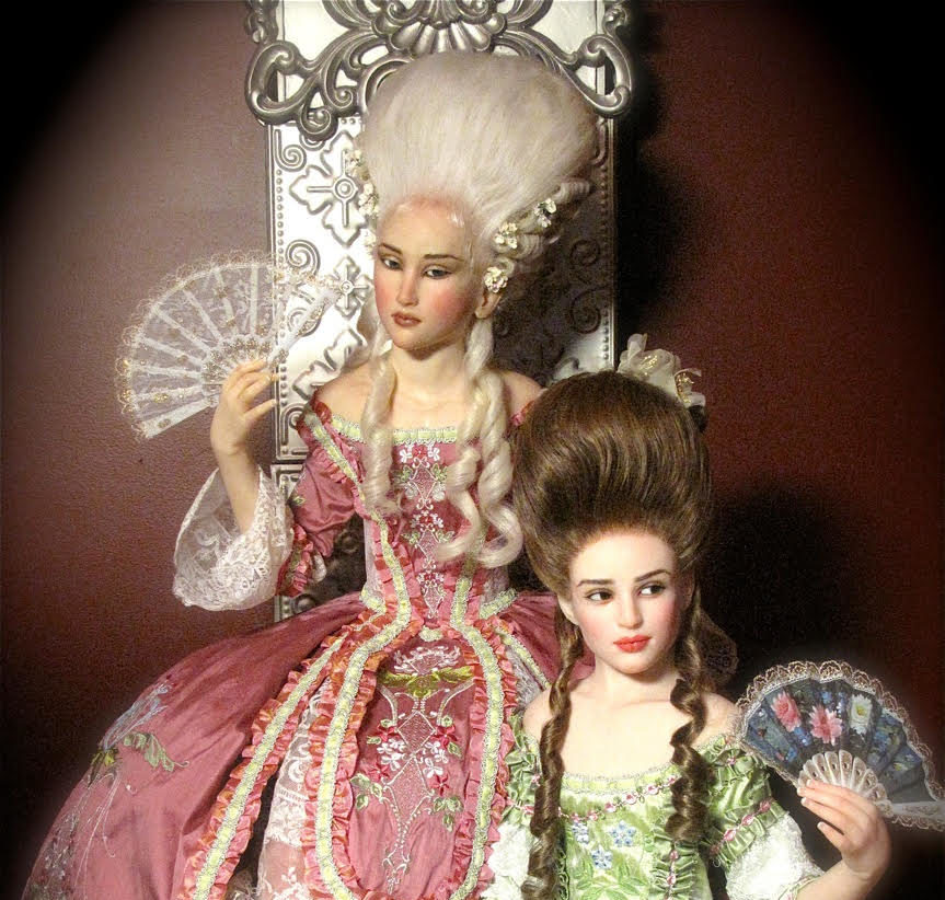 custom wigs made for two dolls